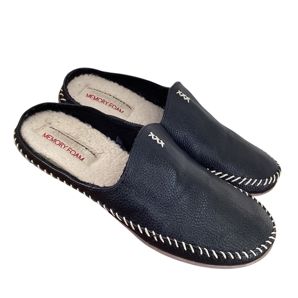 Skechers Sandals Women's 8 Relaxed Fit Casual Slip On Mules Flats 31748 Black